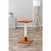Škrabací sloupek BEANA, 69 cm, králičí plyš, rezavá - LIMITOVANÁ NABÍDKA