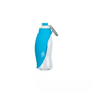 Lahev na vodu se sklopnou silikonovou miskou, 0.55 l, plast/silikon