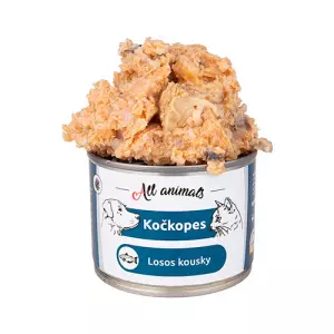 ALL ANIMALS konzerva KOČKOPES losos kousky, 200 g