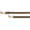 Vodítko PURE kožené nastavitelné, hnědá (M-L: 2 m/ 20 mm)