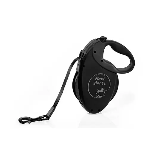 Flexi Giant Black Edition L pásek 8 m, max. 50 kg
