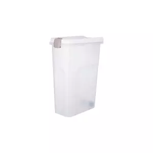 Barel, vzduchotěsný zásobník 40 l/27 × 61 × 45 cm, transparentní/bílá