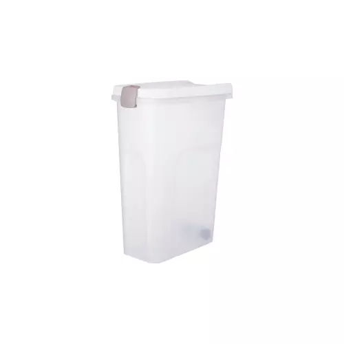 Barel, vzduchotěsný zásobník 40 l/27 × 61 × 45 cm, transparentní/bílá