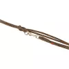 Vodítko PURE kožené kulaté nastavitelné, S: 2 m/ 10 mm, hnědá