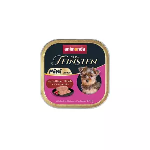 ANIMONDA paštika Vom Feinsten MINI Junior - drůbeží, zvěřina, brusinky pro psy 100 g
