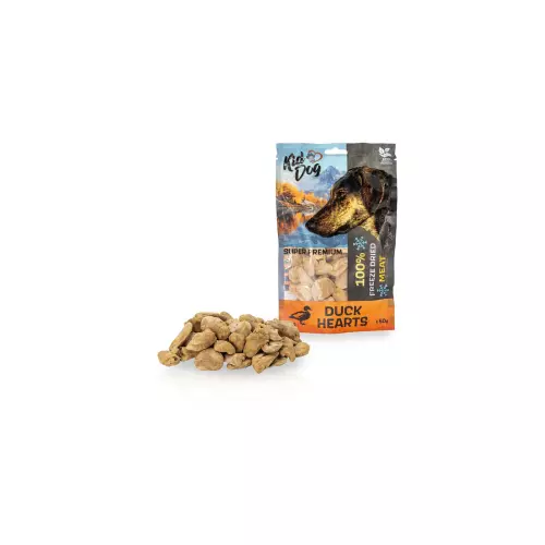 KIDDOG SUPER PREMIUM 100% kachní srdíčka sušená mrazem 50 g