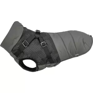 Reflexní obleček PONTIS - vesta s postrojem, šedá (XXS: 24cm, hruď: 37-41cm, krk: 27cm)