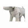 Zimní vesta AJOU s kožíškem, šedá (M: 45cm, hruď: 52-63cm, krk: 49cm)