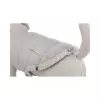 Zimní vesta AJOU s kožíškem, šedá (M: 45cm, hruď: 52-63cm, krk: 49cm)