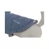 Zimní vesta AJOU s kožíškem, modrá (M: 45cm, hruď: 52-63cm, krk: 49cm)