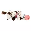 Kravička ležící 30 cm, plyšová hračka pro psy, strakatá, HipHop Dog