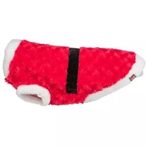 Vánoční plyšový obleček Santa, červená (XS: 30cm, hruď: 44cm)