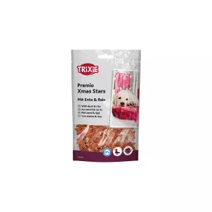 PREMIO Xmas Stars, vánoční pamlsek kachna s rýží, 100 g