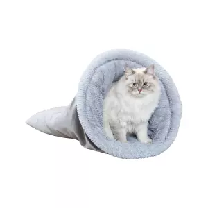 Vánoční sametový vak LIVIA Soft, o 40 × 60 cm, šedá