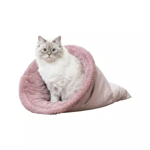 Vánoční sametový vak LIVIA Soft, o 40 × 60 cm, starorůžová