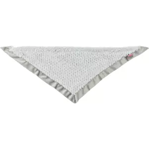 Vánoční hebký šátek, plyš, šedá (55 cm)