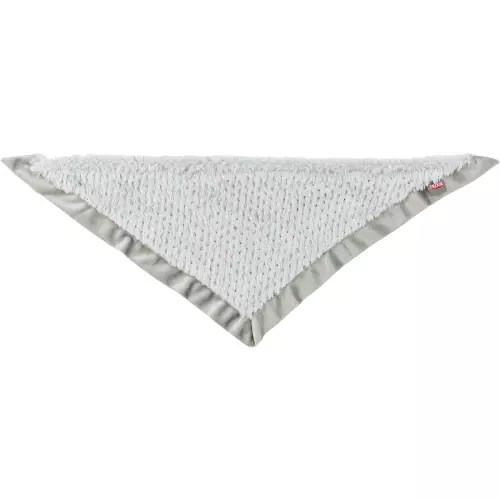 Vánoční hebký šátek, plyš, šedá (55 cm)