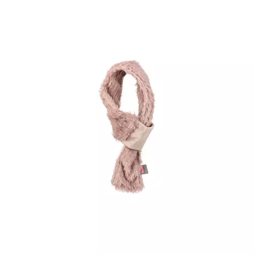 Vánoční hebká šála, plyš, starorůžová (50 cm)