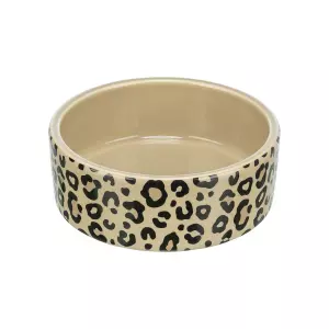 Keramická miska LEO, 0,3 l/ 12 cm, hnědá/leopardí