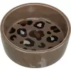 Keramická miska LEO, 0,3 l/ 12 cm, hnědá/leopardí