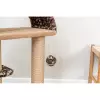Škrabadlo LEO, 2 podesty, oblouk, míček,  85 cm, hnědá