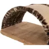 Škrabadlo LEO, 2 podesty, oblouk, míček,  85 cm, hnědá