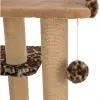 Škrabadlo LEO, 2 podesty, oblouk, míček,  85 cm, hnědá