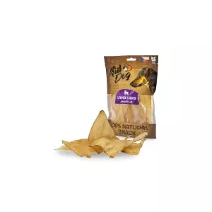 KIDDOG 100% Natural Snack, jehněčí ucho - malé 5 - 6 ks / 50 g
