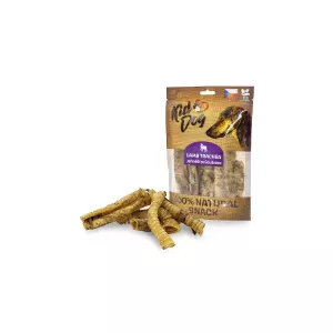 KIDDOG 100% Natural Snack, jehněčí průdušnice (hrtan) 10 - 12 cm / 100 g