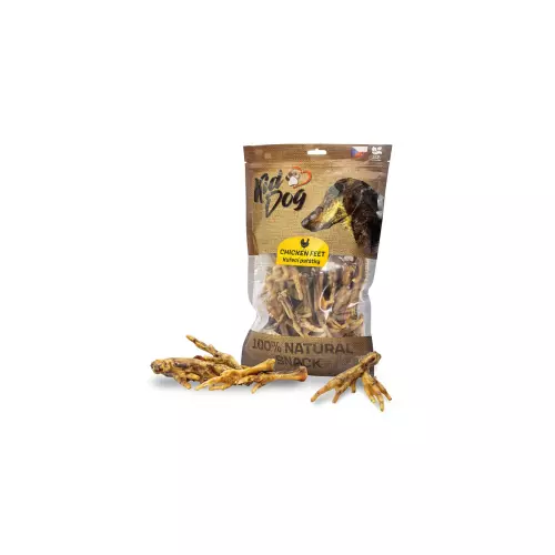 KIDDOG 100% Natural Snack, kuřecí pařáty extra velké - XXL, 30 ks / bal