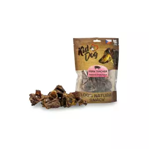 KIDDOG 100% Natural Snack, vepřová krájená průdušnice 4 - 5 cm / 200 g