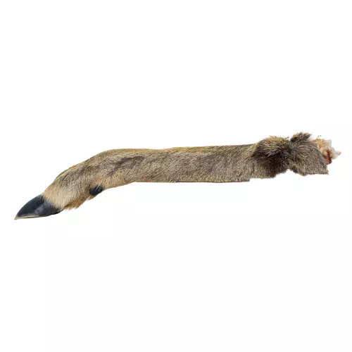 Srnčí nožka s kožešinou - 1 ks / 30 cm