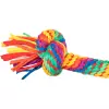 Hrací činka / přetahovadlo 122 cm, 4 uzly, multikolor - LIMITOVANÁ NABÍDKA