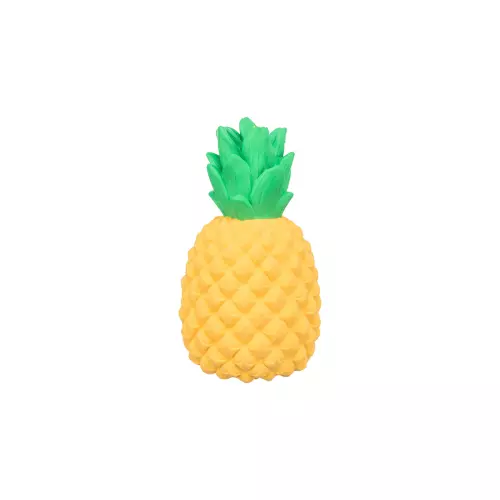 Ananas, latexová hračka se zvukem, 14 cm