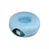 Filcová boudička - donut, ø 60 cm, s hračkou, modrá