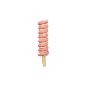 Ice Twister, nanuk spirála s kuřecími prsy [70], 40 g, růžová