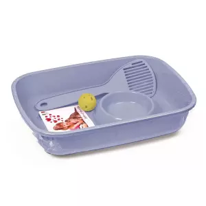 WC WELCOME kitten set modrý