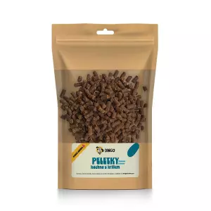 DINGO peletky kachna s krillem, 150g