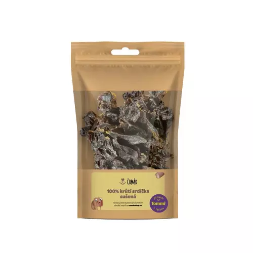 Čumák 100% krůtí srdíčka, sušená (50 g)
