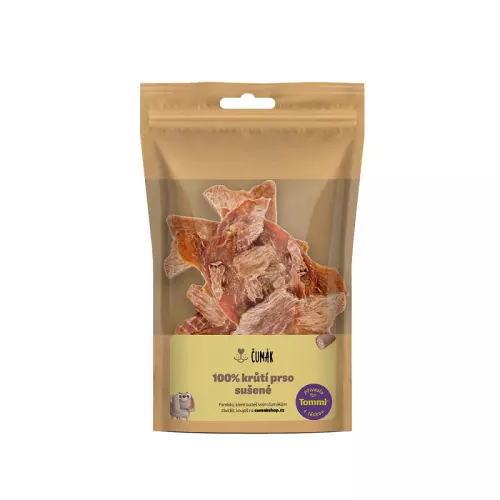Čumák 100% krůtí prso, sušené (50 g)
