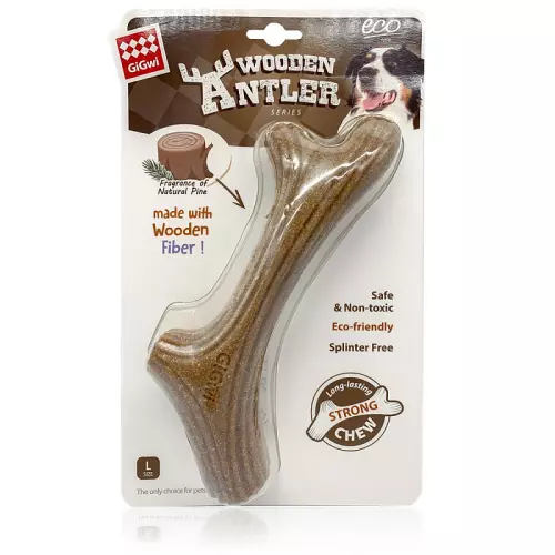GiGwi Žvýkací parůžky (Wooden Antler), L