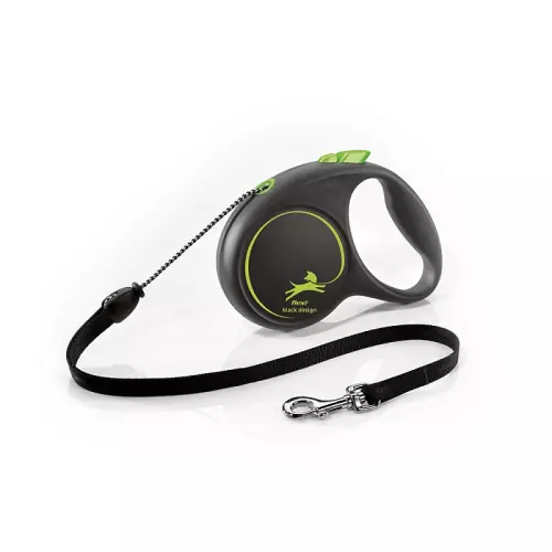 Flexi Black Design M lanko 5m/20kg zelená