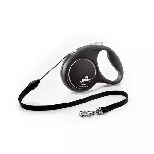 Flexi Black Design M lanko 5m/20kg černá