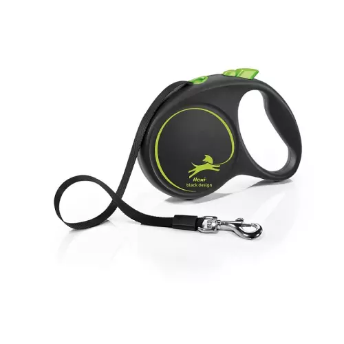 Flexi Black Design L pásek 5m/50kg zelená