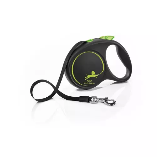 Flexi Black Design M pásek 5m/25kg zelená